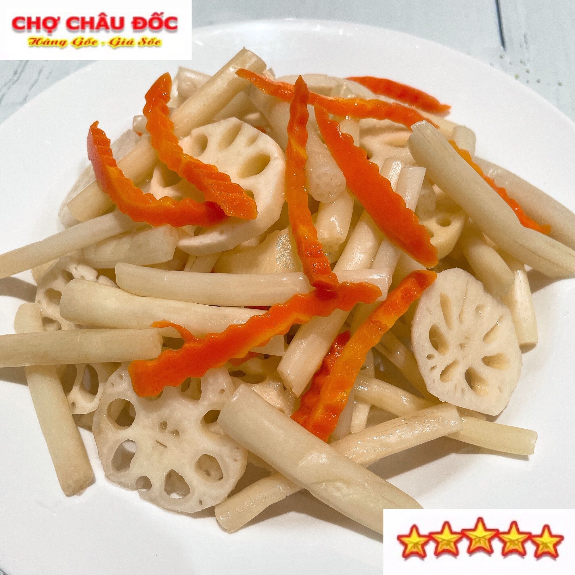 800g ngó sen củ sen chua ngọt châu đốc hương vị miền tây