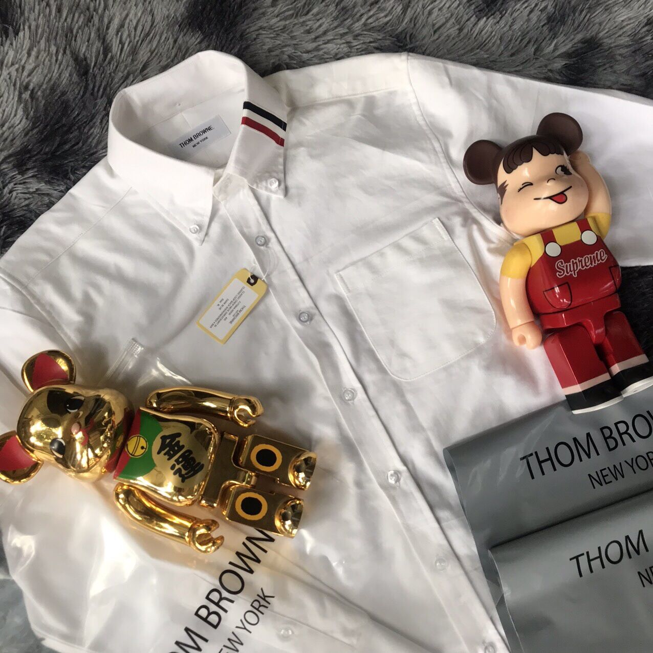 Áo sơ mi Thom Brown cao cấp viền cổ áo