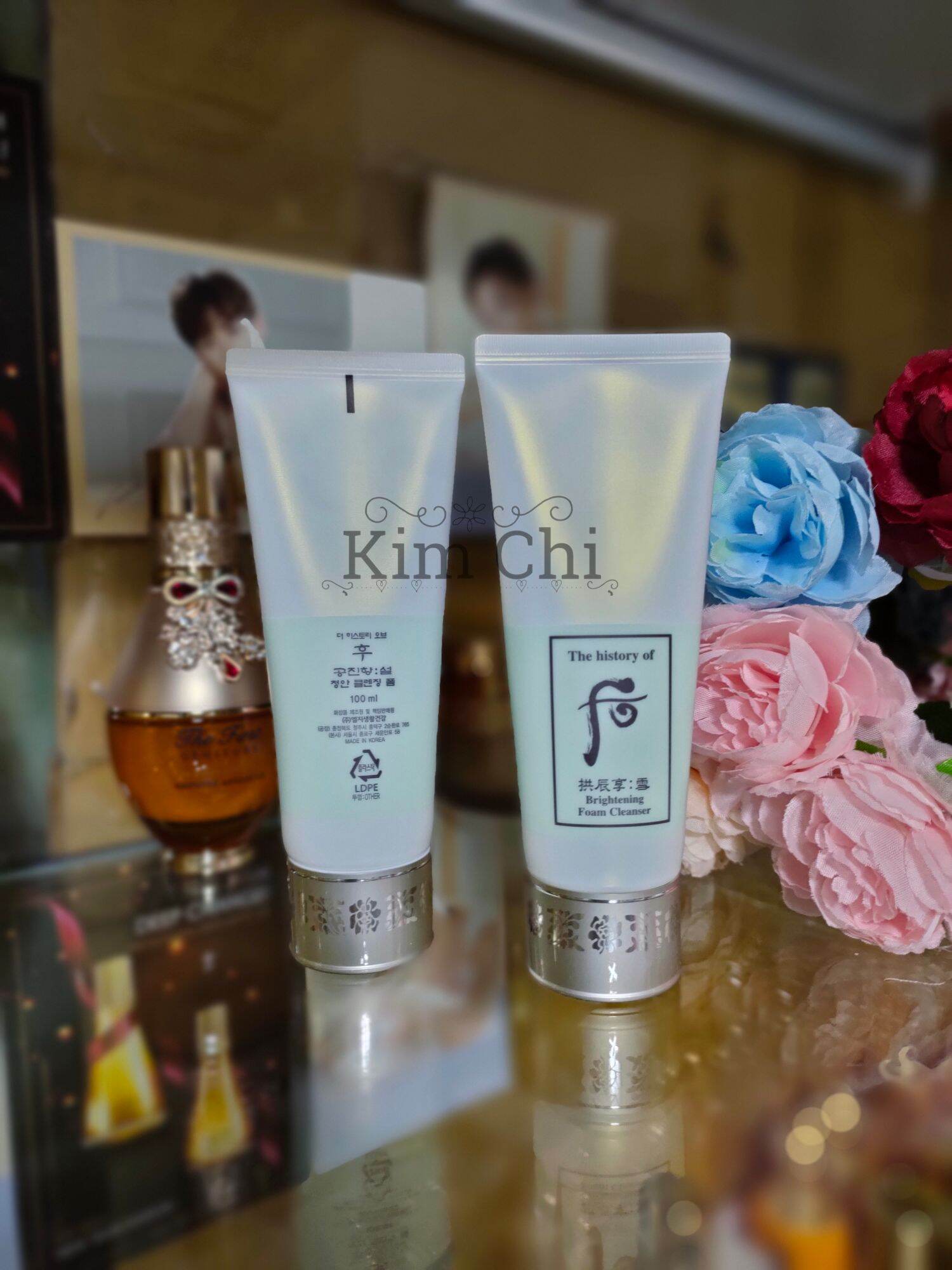 SALE tách sét Sữa rửa mặt làm trắng da Whoo Brightening cleansing Foam 100ml
