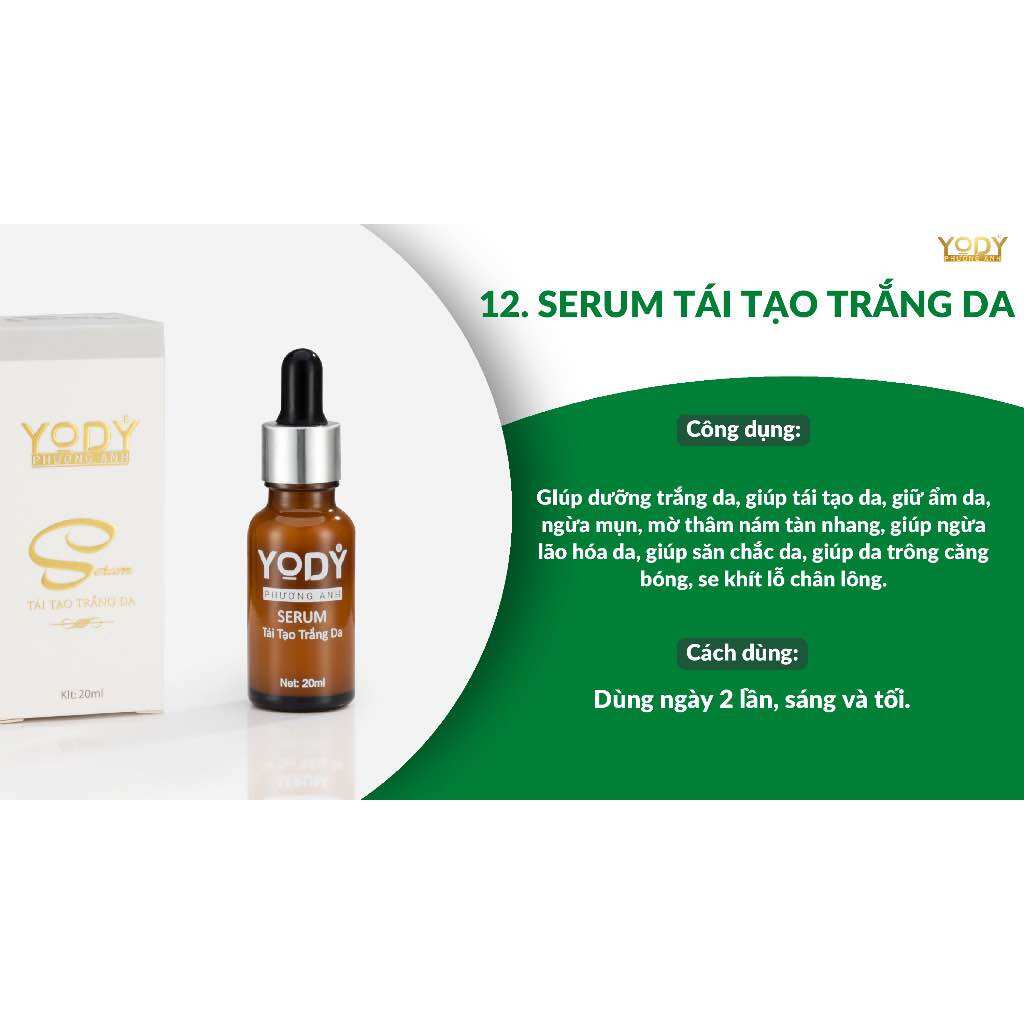 SERUM DƯỠNG TRẮNG DA KHÔ -dưỡng trắng cấp ẩm da Yody