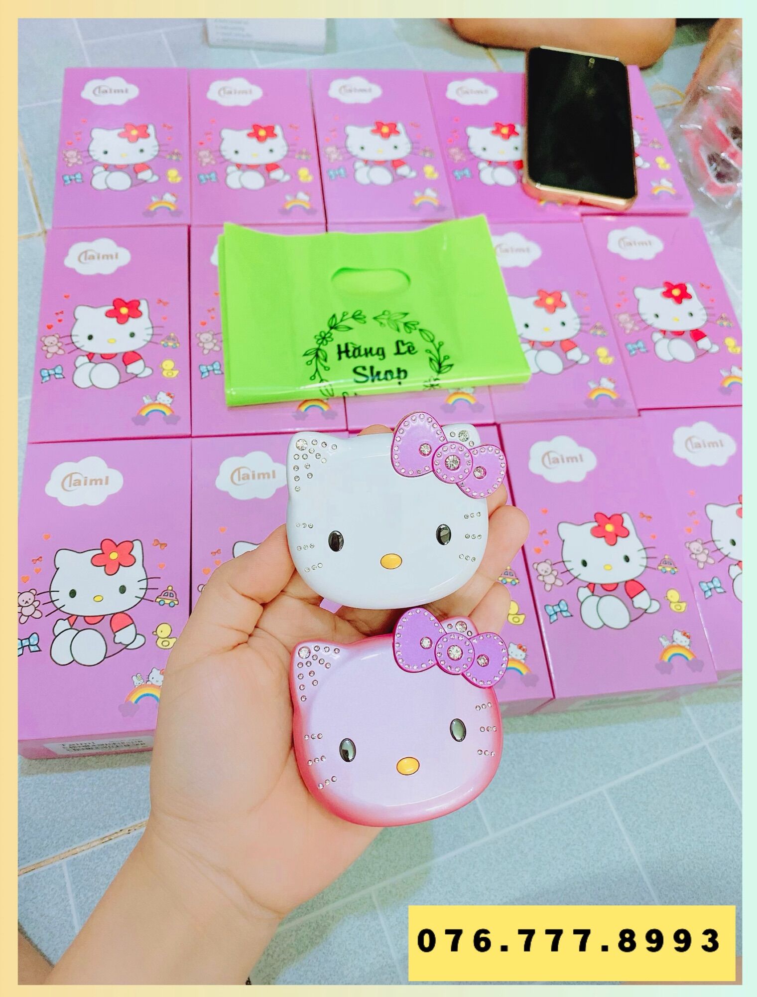 Điện thoại hello kitty mini ( tặng kèm sim)