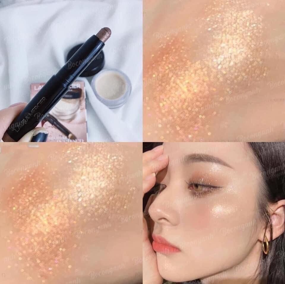 Set Laura Mercier mini phấn phủ 5g & nhũ mắt 1g
