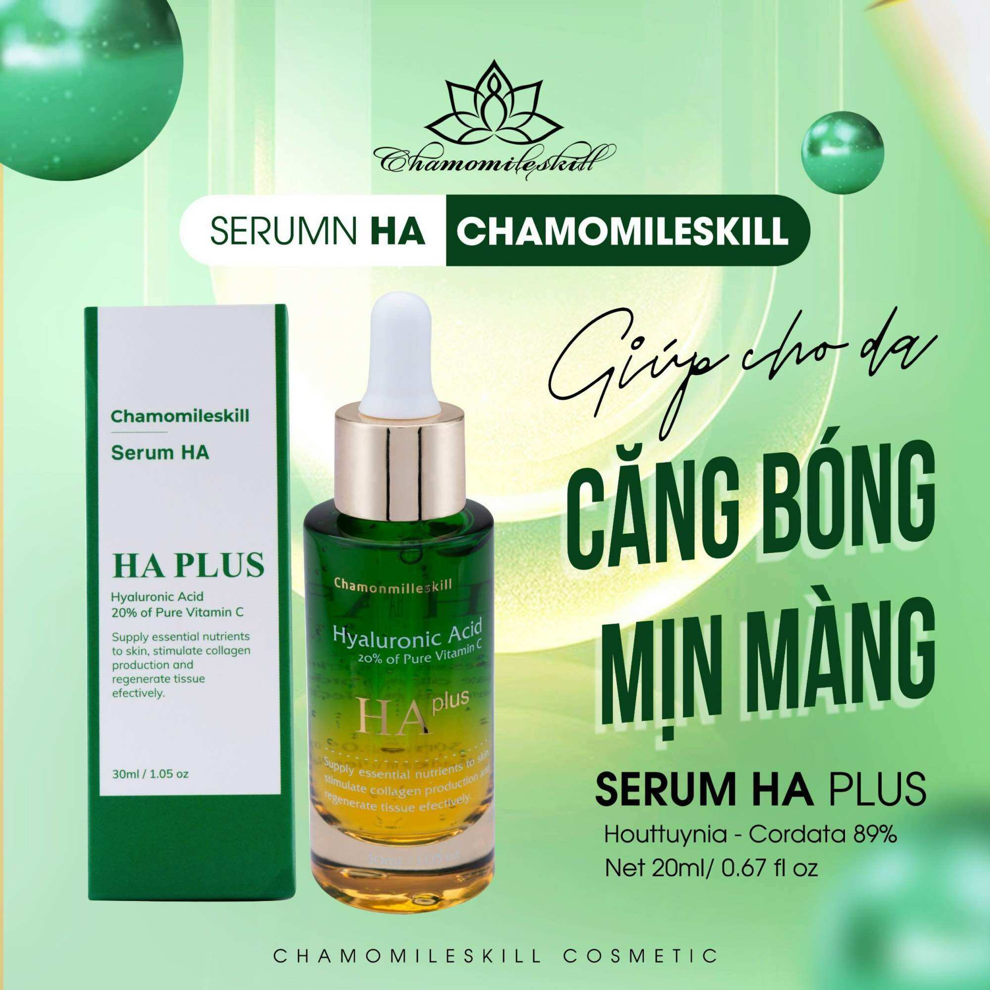 Serum HA Chamomileskill Hàng Chuẩn Chính Hãng Tặng Kèm Quà Tặng Khi Mua