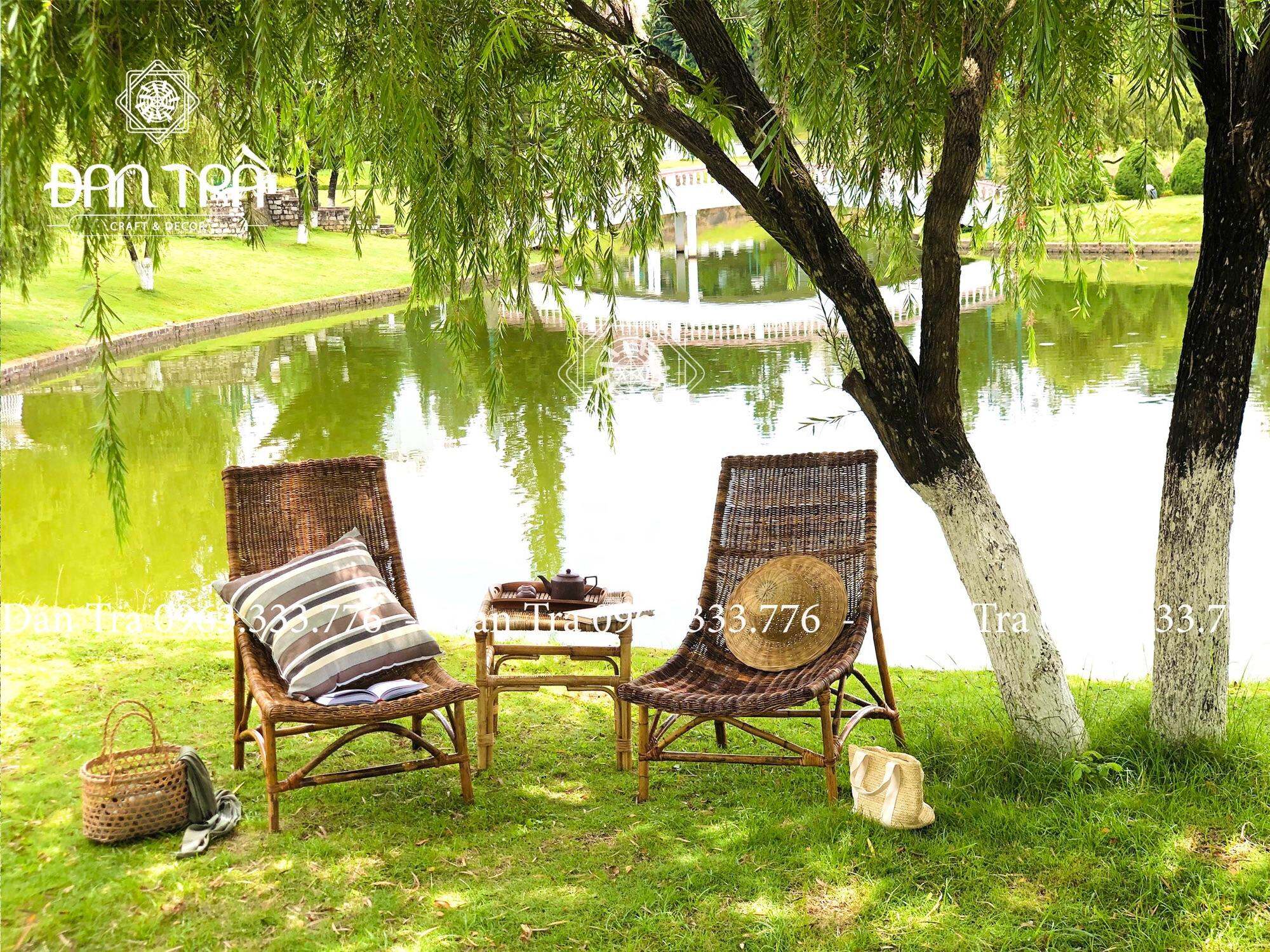 Ghế Võng Mây Resort Đan Trà - Nội Thất Mây Tre Đan