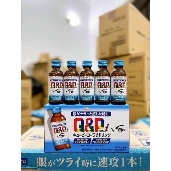 Bổ mắt nước q&p kowa nhật bản, nước bổ mắt kowa nhật bản 100ml x 10