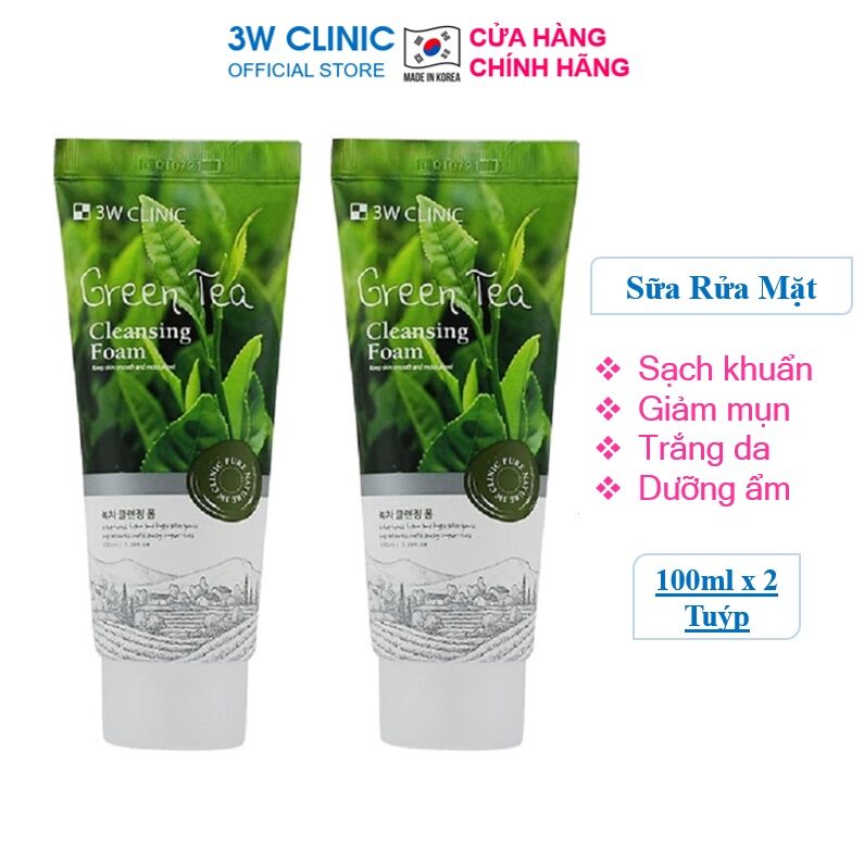 Sữa rửa mặt trà xanh 3W