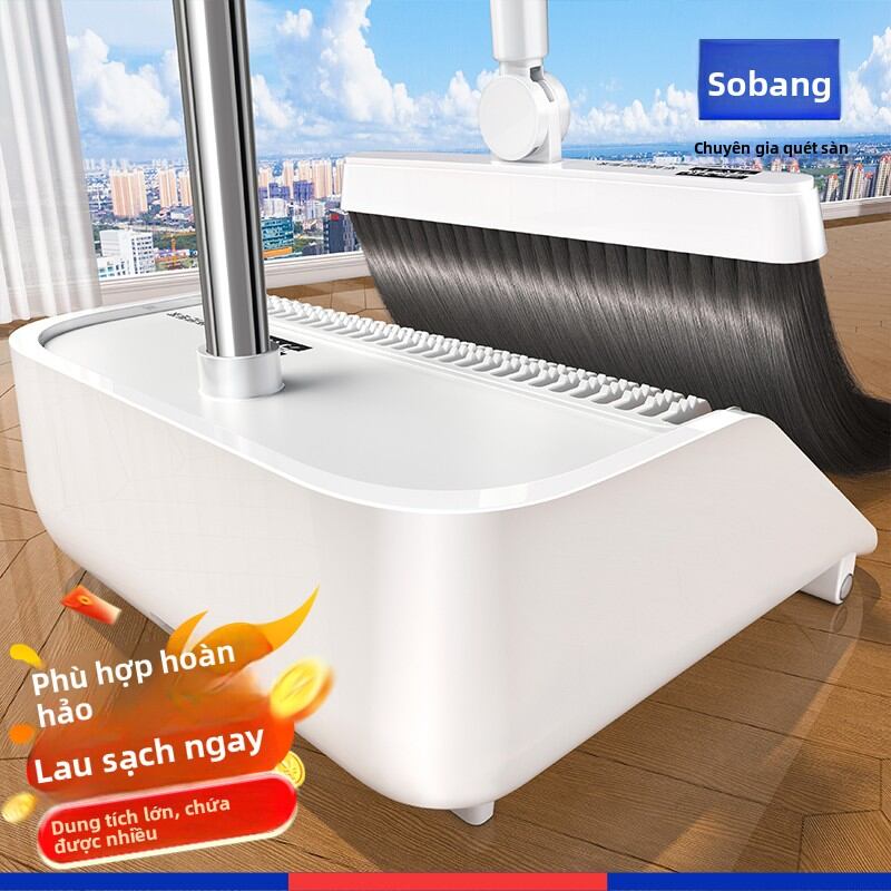 Soban Broom 2025 New Model Water Scraper Household Broom Hair Free Dustpan Sweeping Tool Universal Cleaning Device Giá 238,000 Đồng*Miễn phí vận chuyển