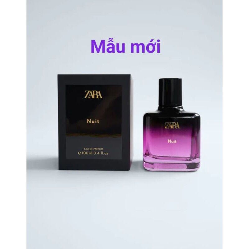 Có bill spain - nước hoa zara nuit edp 100ml full box