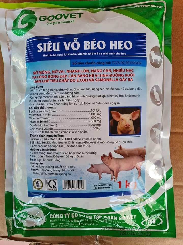 Siêu vỗ béo heo loại đắt 1kg