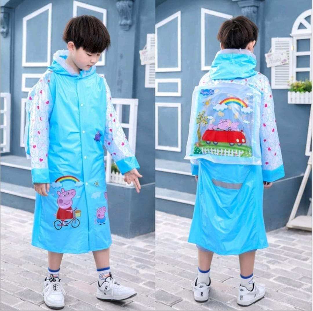 áo mưa cho bé từ 4 đến 12 tuổi