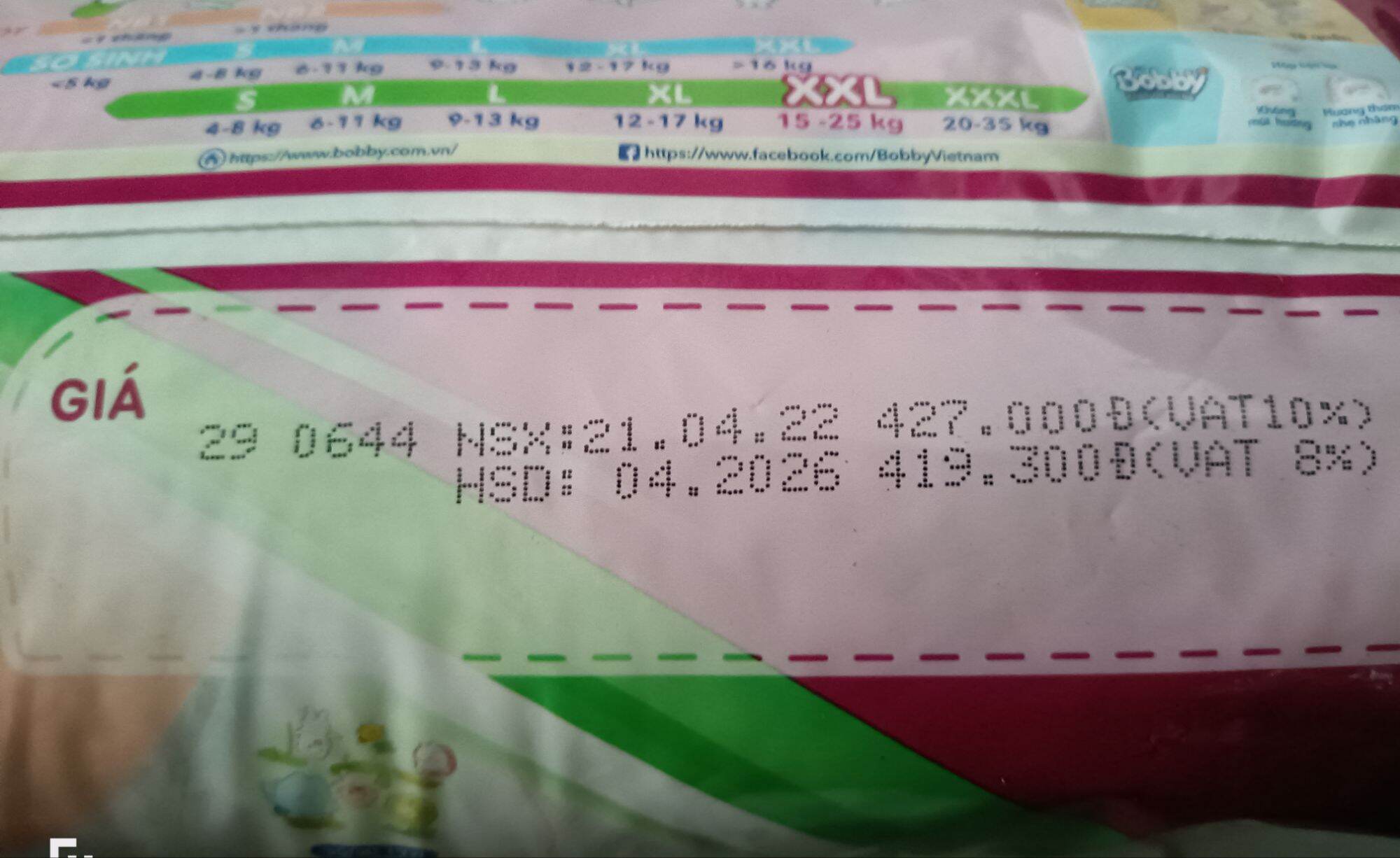 Tã Quần BOBBY XXL56