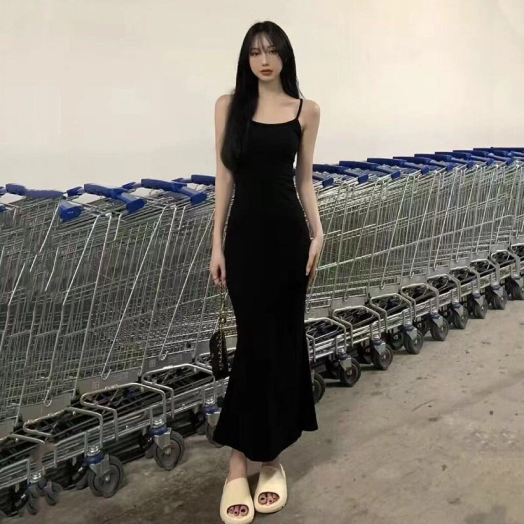 Đầm body dáng dài nữ, váy nữ ôm xoè