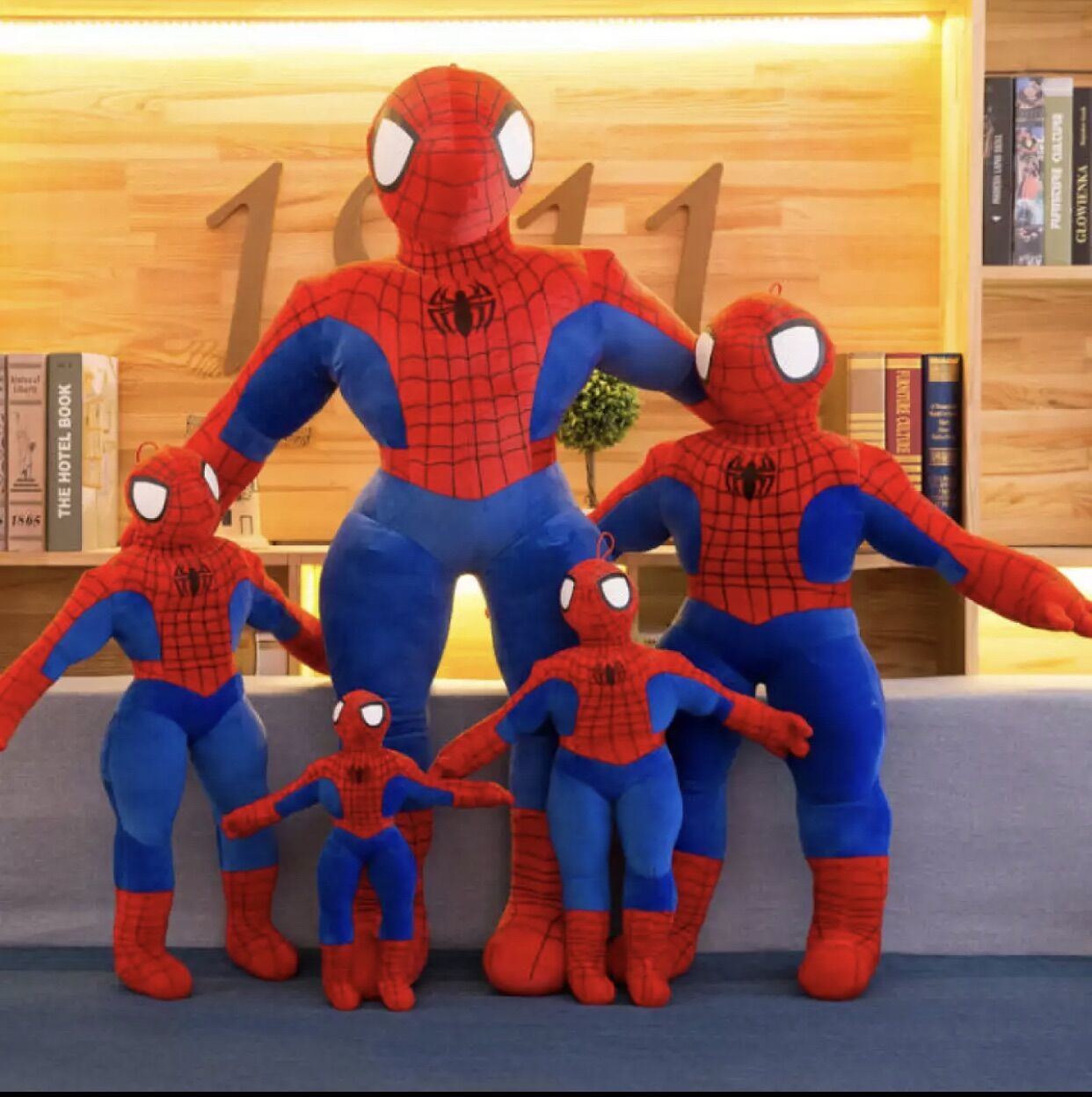 [HCM]Đồ chơi thú nhồi bông - gấu bông siêu nhân người nhện Spiderman 85cm - 70cm - 50cm - 40cm