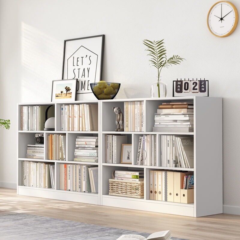 Kệ sách chia ngăn đa năng , giá kệ gỗ để sàn trang trí phòng khách GP217