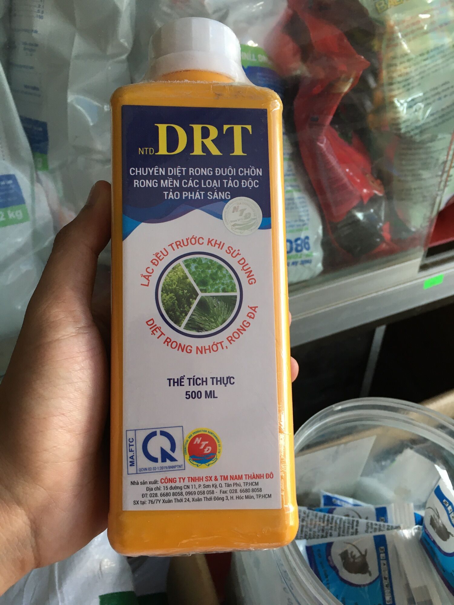 DRT diệt rong tảo thuỷ sản