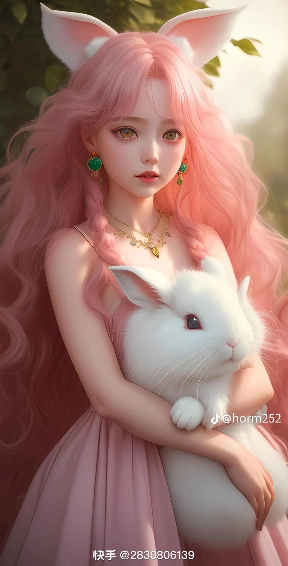 Hán phục thêu hải đường