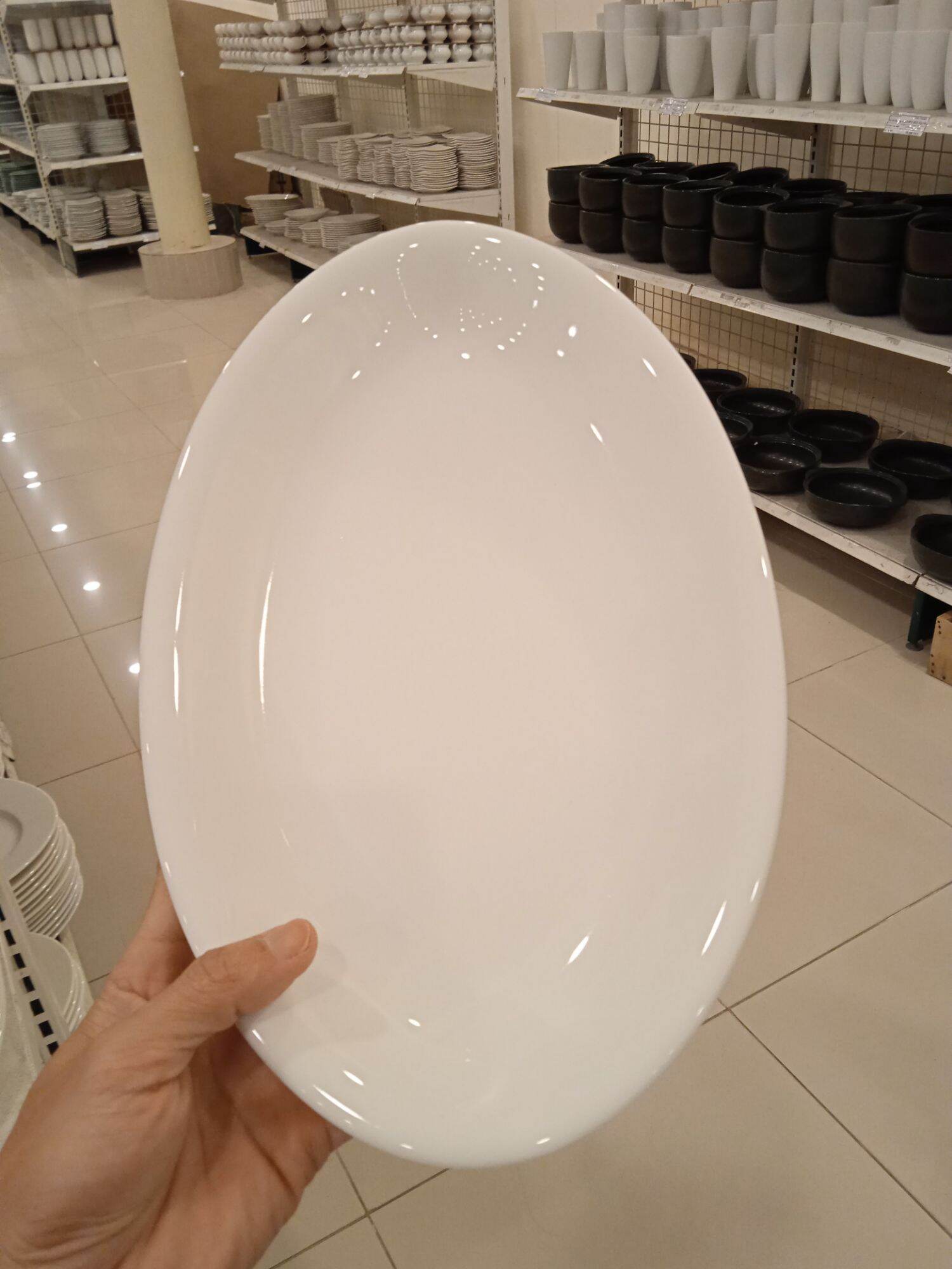 Set 2 dĩa oval - gốm sứ Minh Long