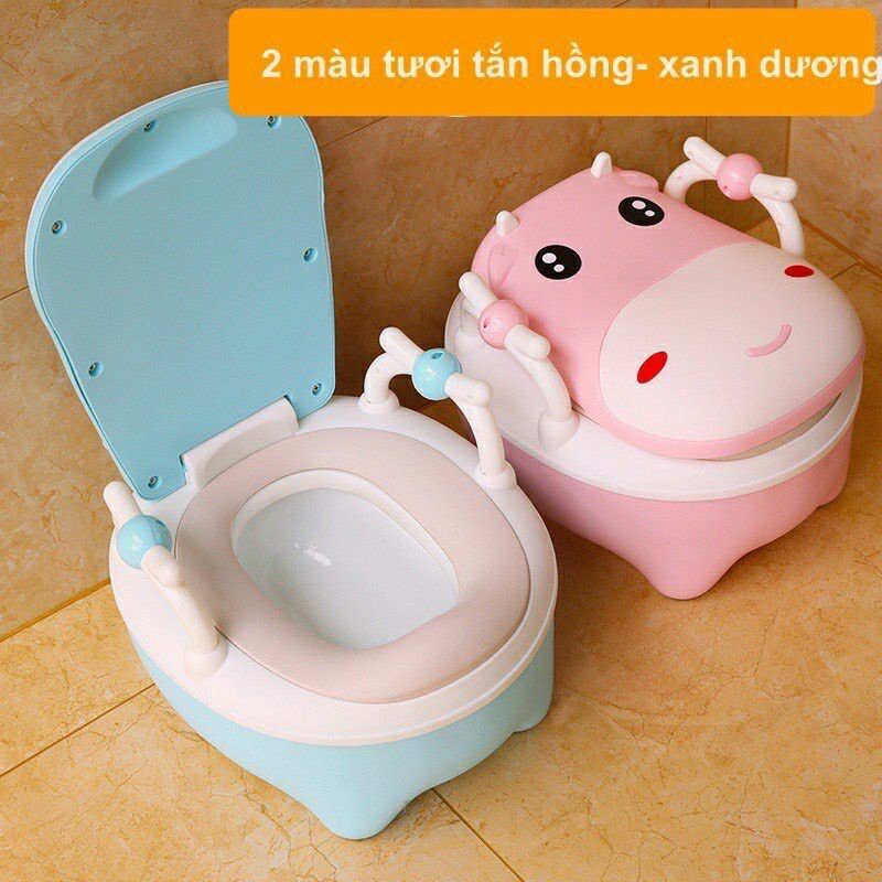 Bô vệ sinh cho Bé bô vệ sinh hình con bò cho bé yêu