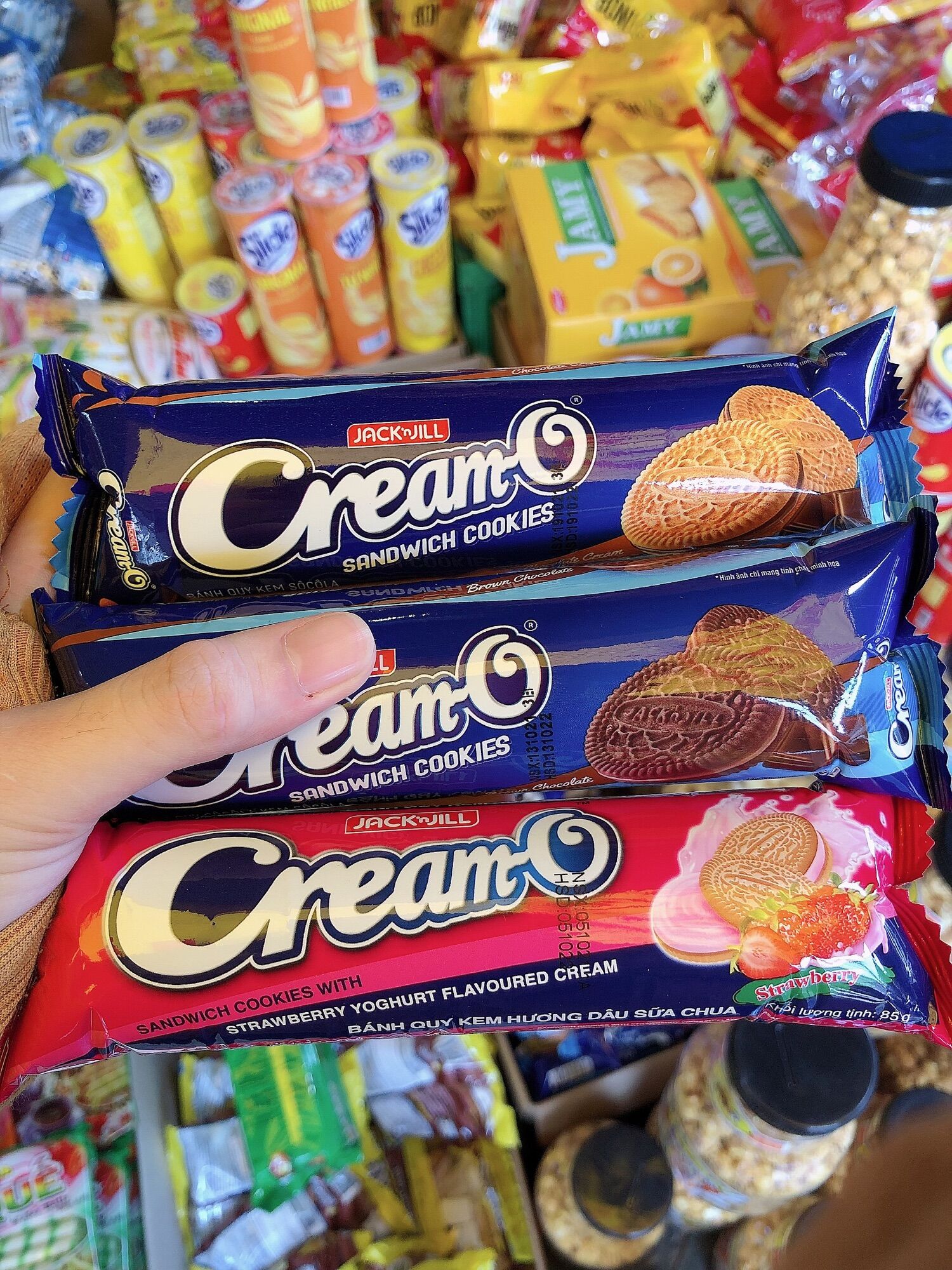 Combo 5 gói bánh quy creamO 87gr