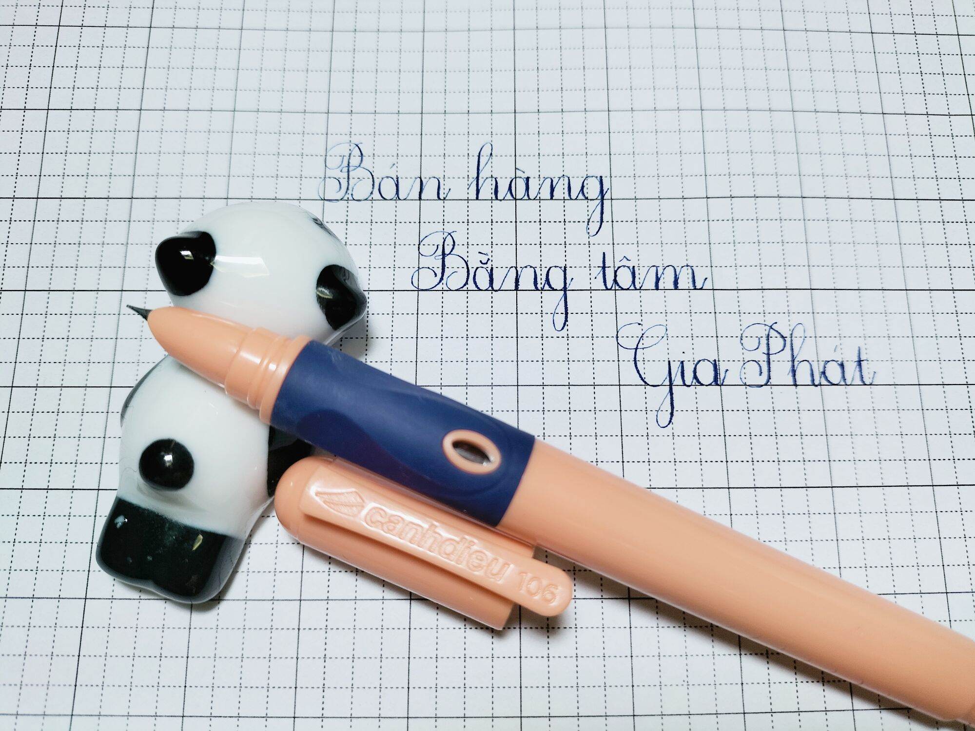 Bút cánh diều 106 Bút luyện chữ đẹp bút mực ngòi kim tinh êm trơn, siêu bền cho bé lớp 1-5 bút học sinh cố định cách cầm nắm