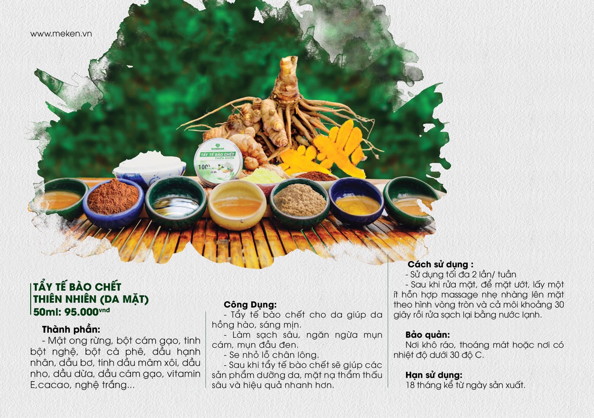 Tẩy tế bào chết da mặt Mẹ Ken