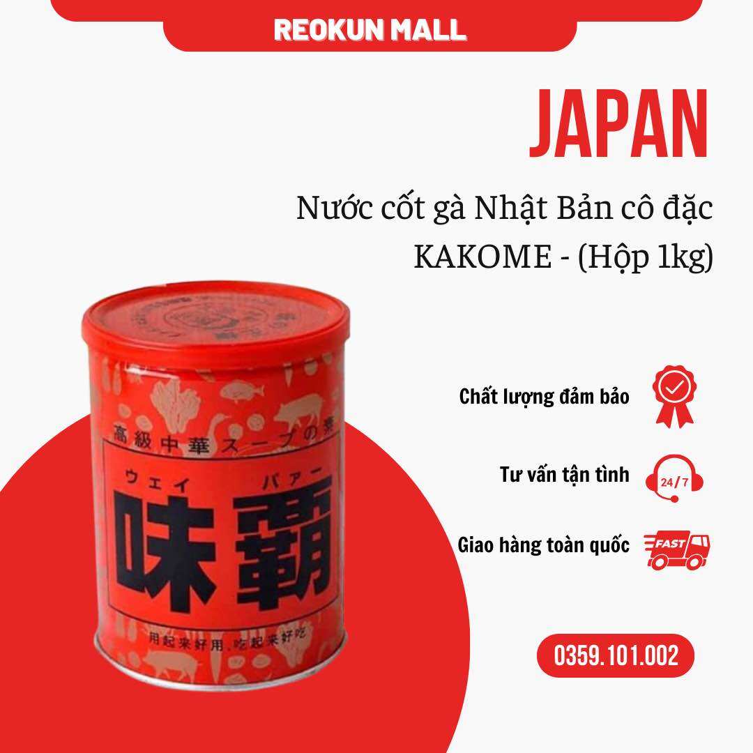 Nêm nước cốt hầm xương hiroshi 1kg từ thịt gà heo và rau củ