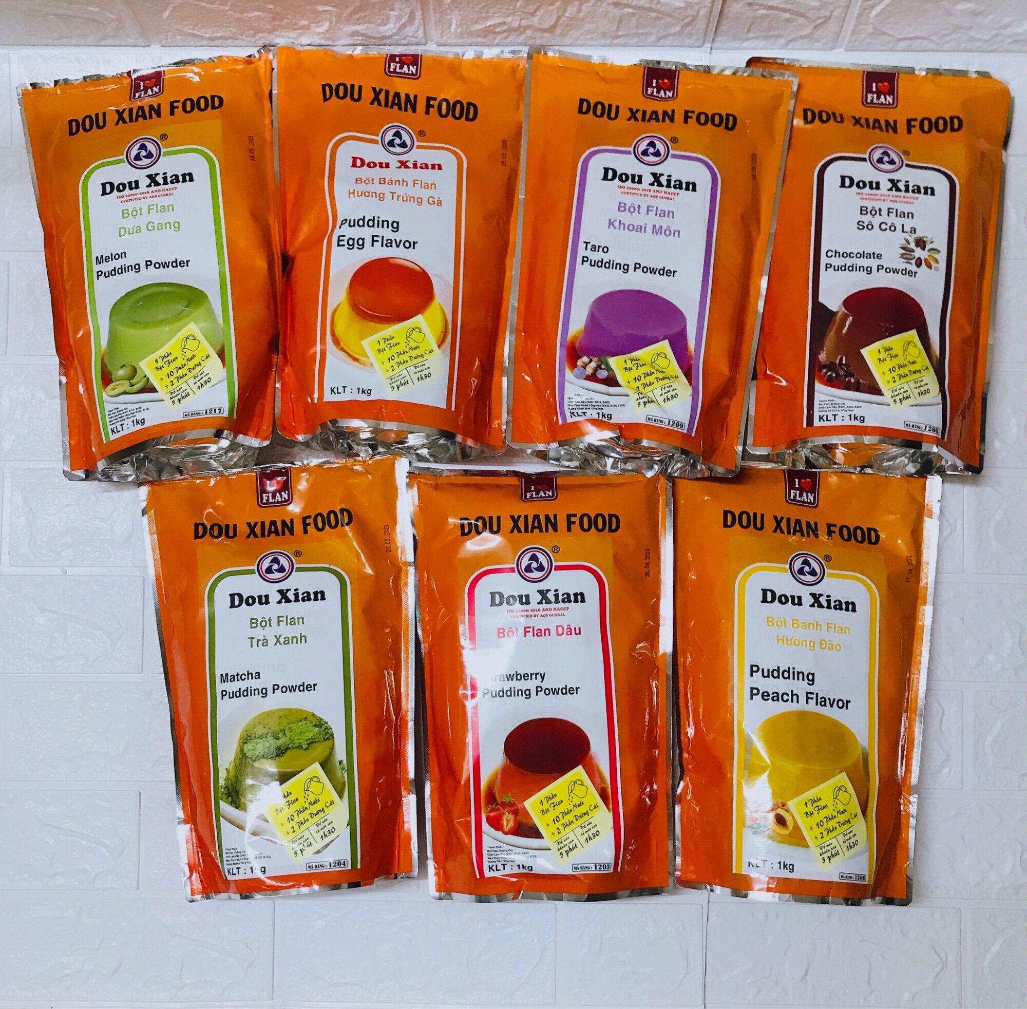 Bột plan/pudding trứng hàng huy 1kg