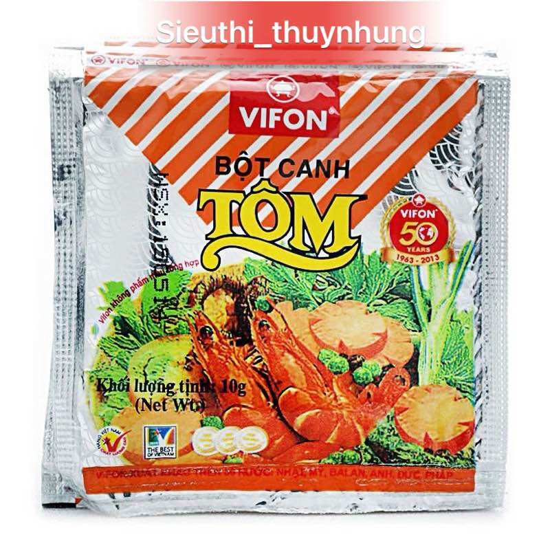 10 gói Bột canh Tôm Vifon 10g/1 gói