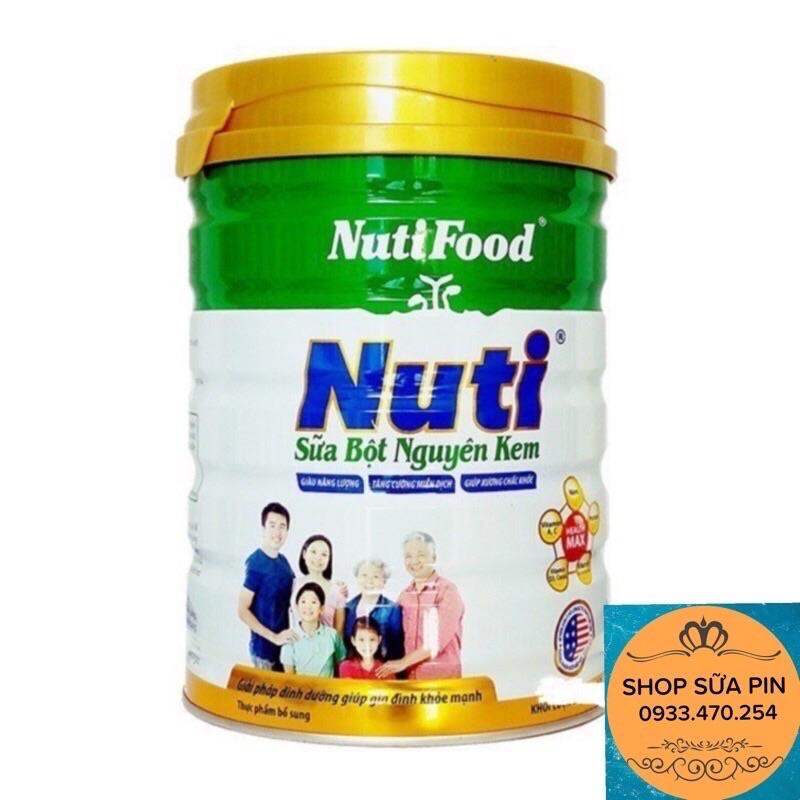 Sữa bột nuti nguyên kem lon 900g