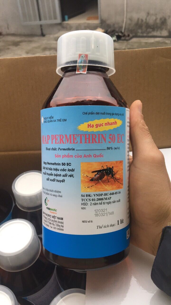 Thuốc diệt côn trùng map permethrin 50EC CHAI 1 lít