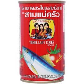 (Lẻ) Cá nục xốt cà 3 Cô Gái lon 155g