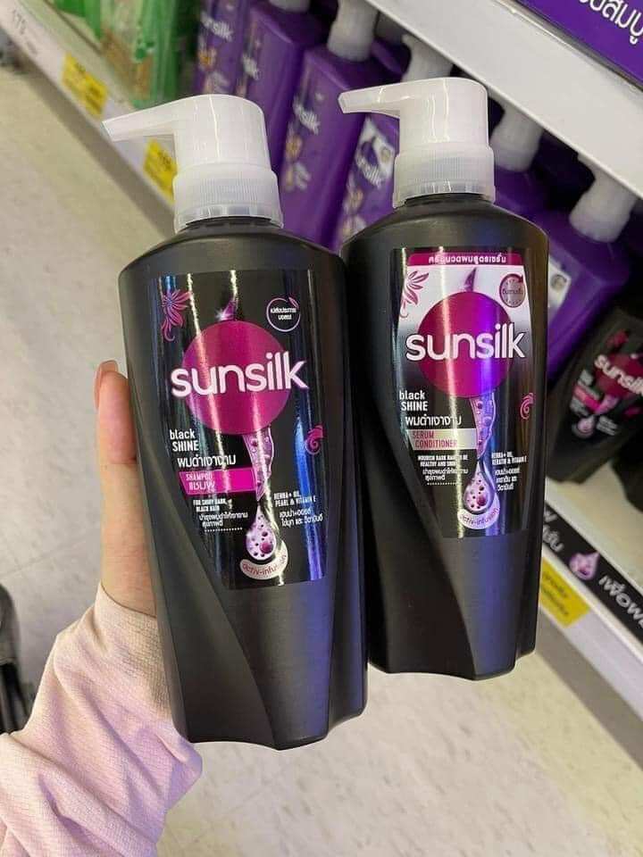 DẦU GỘI / DẦU XẢ Sunsilk Đen Mượt Óng Ả Thái Lan