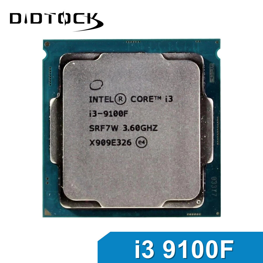 Intel | Bộ Xử Lý Máy Tính Để Bàn Intel Core I3 9100F Quad-Core CPU 3.6GHz LGA 1151, Hỗ Trợ DDR4, Không Tích Hợp GPU, Dùng Cho Văn Phòng Giá 1,070,000 Đồng*Miễn phí vận chuyển