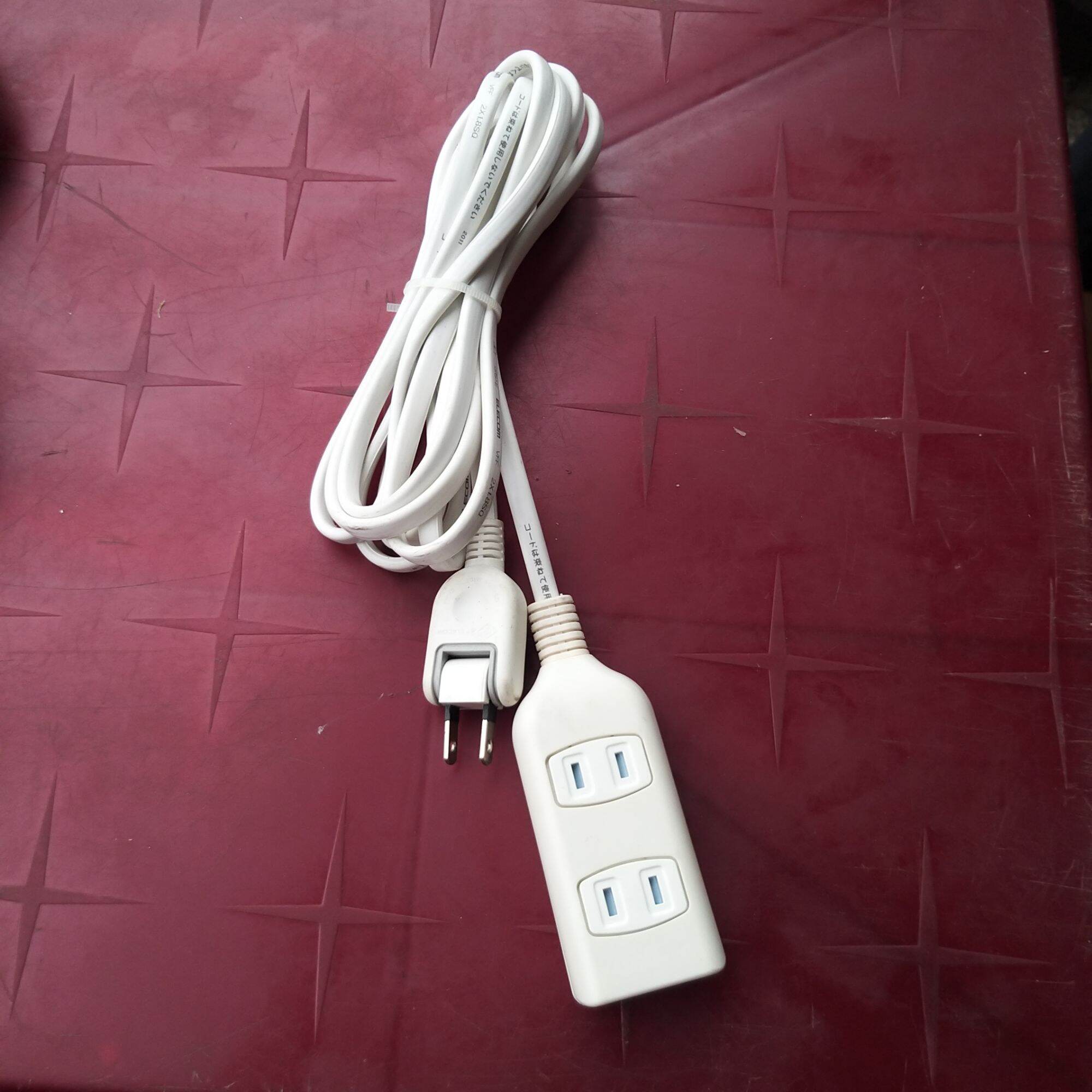 Dây điện Nhật, ổ cắm Nhật 3 lỗ, dây dài 3m, đã qua sử dụng phích cắm chân gập