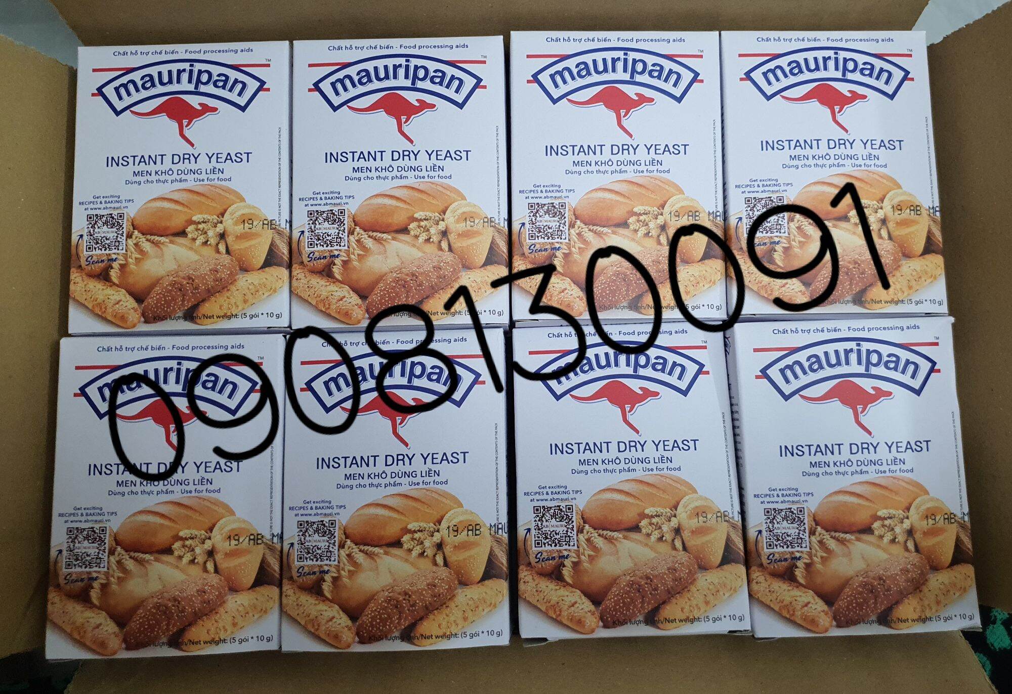 [HCM]MEN NỞ MAURI GÓI 10GAM (HỘP 5 GÓI)