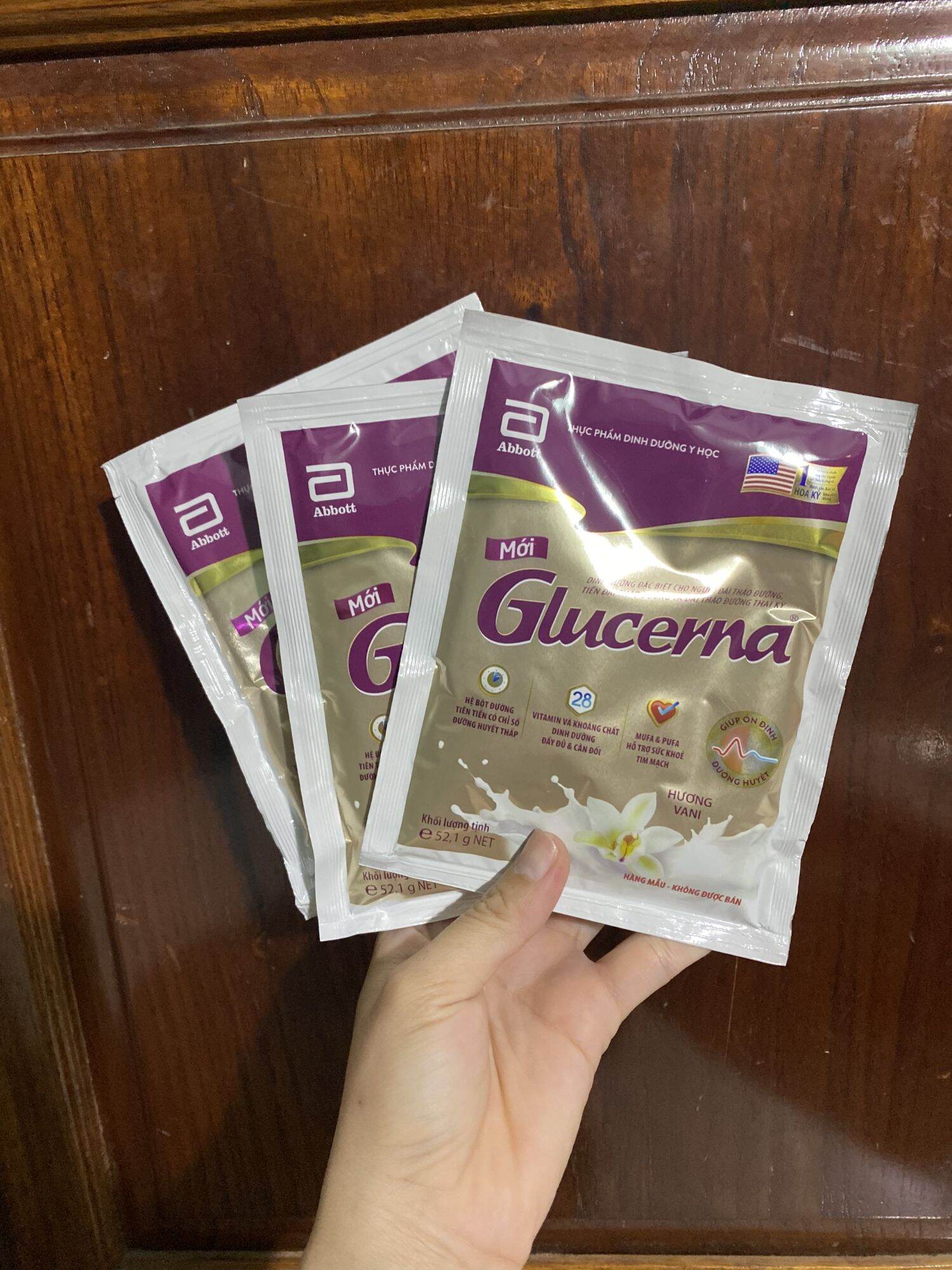 Sữa bột Glucerna gói 52,1g dành cho người tiểu đường