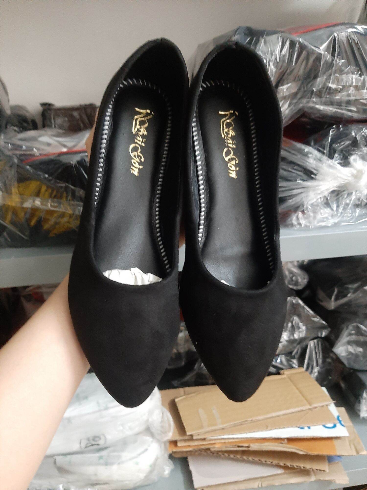 Giày búp bê da lộn mềm êm chân