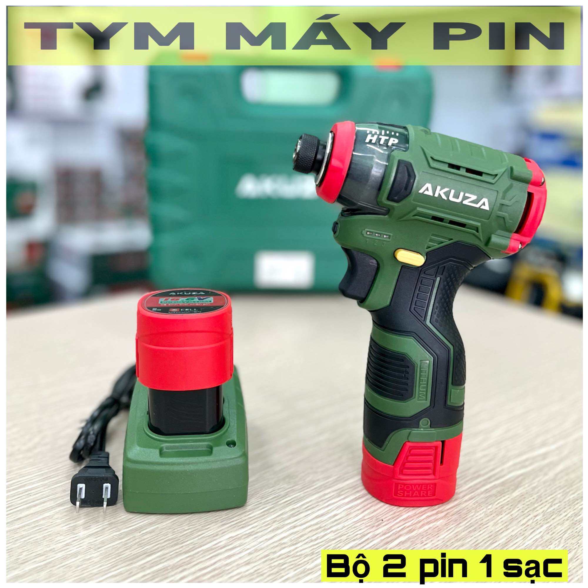 Bộ máy bắn vít pin 16.8V Akuza CV2 brushless tốc 3300