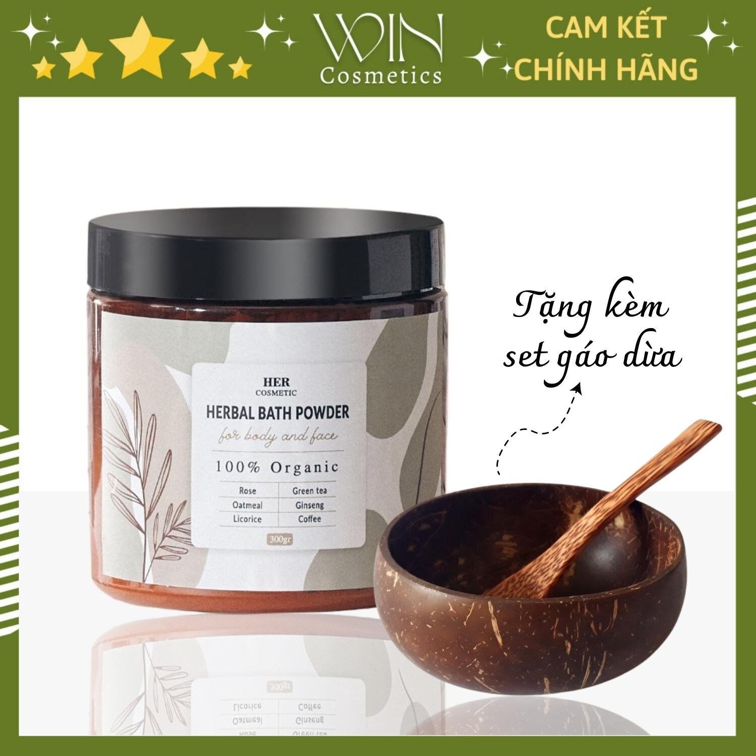 Bột Tắm Trắng Thảo Mộc Hercosmetic - Tắm Trắng Da Toàn Thân