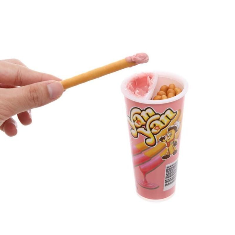 [Ly 50g] Bánh Que Yan Yan Meiji Chấm Kem