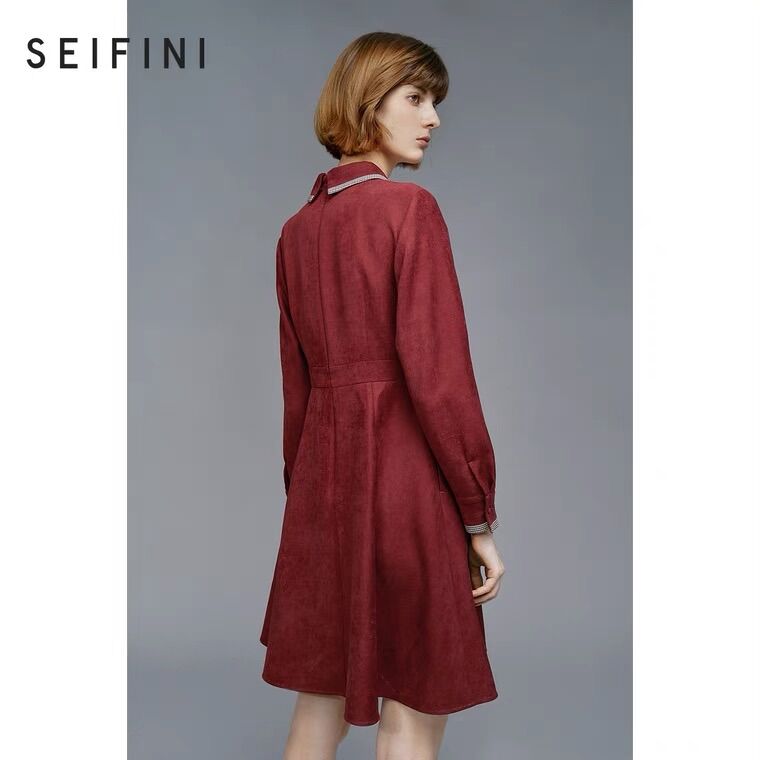 Thanh lý váy da lộn Seifini size S new