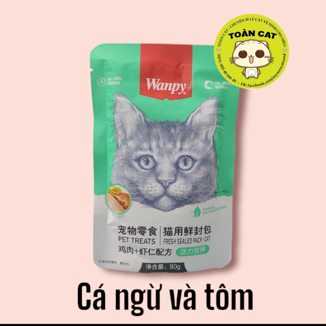 Combo 10 gói Pate Wanpy 80g - Pate cho mèo