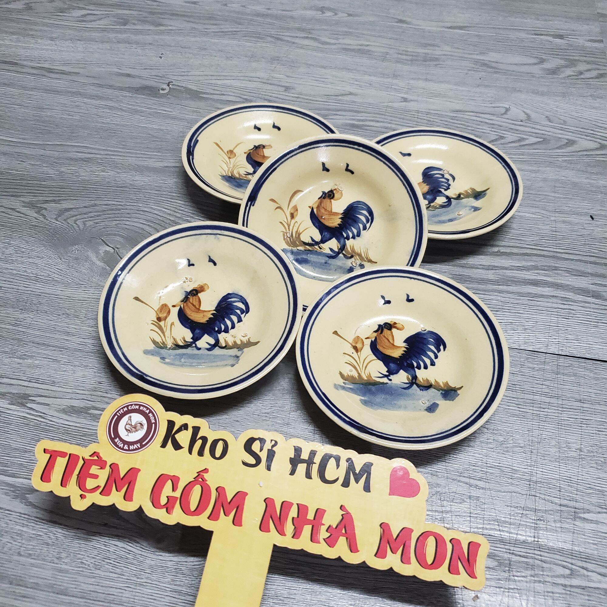 COMBO 3c DĨA GÀ XƯA (SIZE NHỎ) MS*033