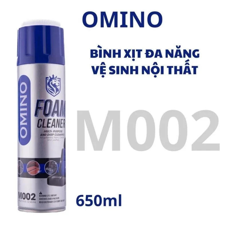 Xịt Vệ Sinh Nội Thất Đa Năng OMINO M002 - 650ml, Làm Sạch Ô Tô và Nhà Cửa