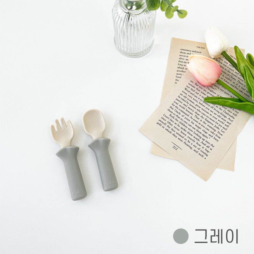 SET THÌA DĨA ĂN DẶM BLUEMAMA CHO BÉ