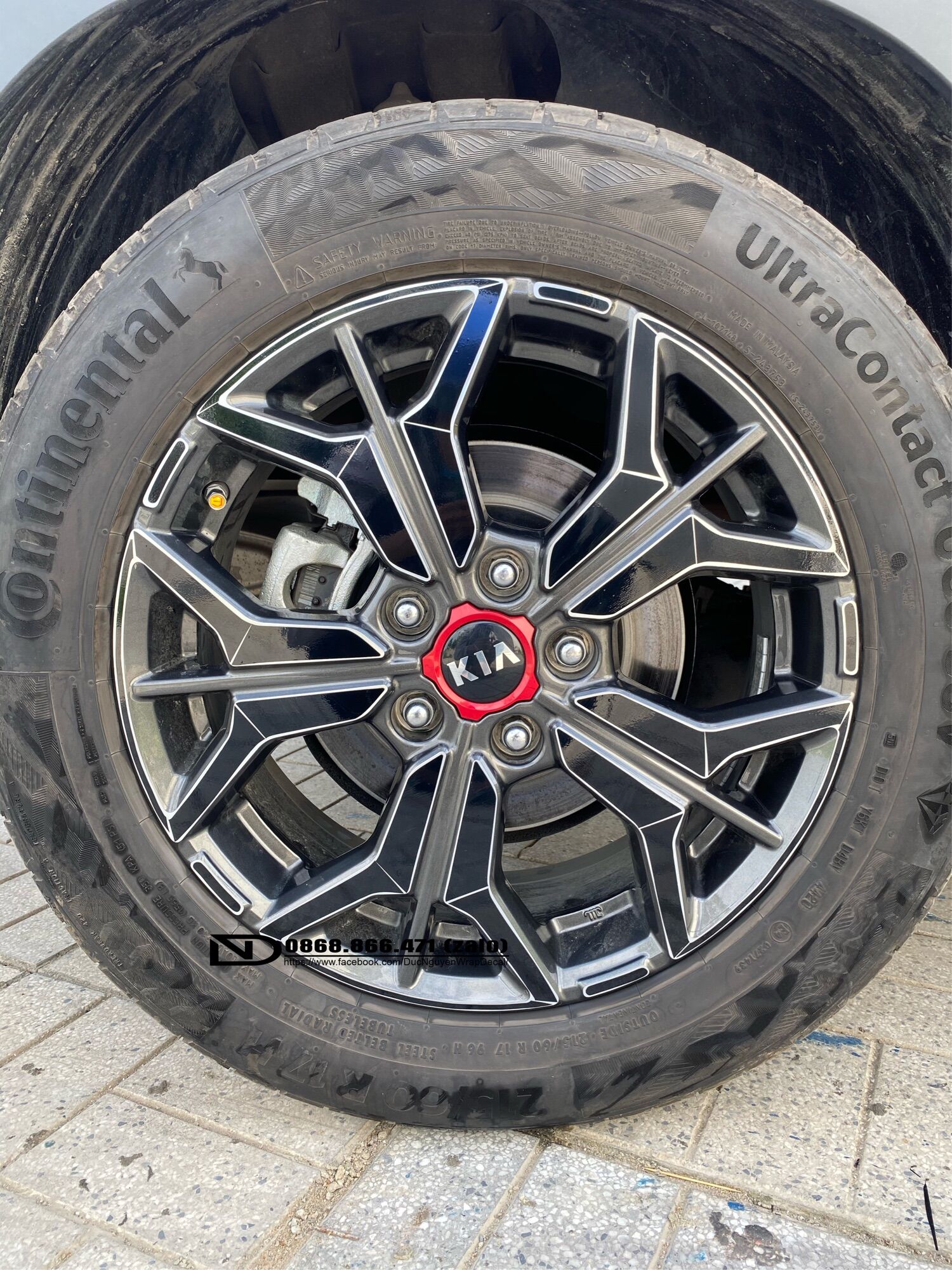 Decal dán mâm Seltos(5 bánh)