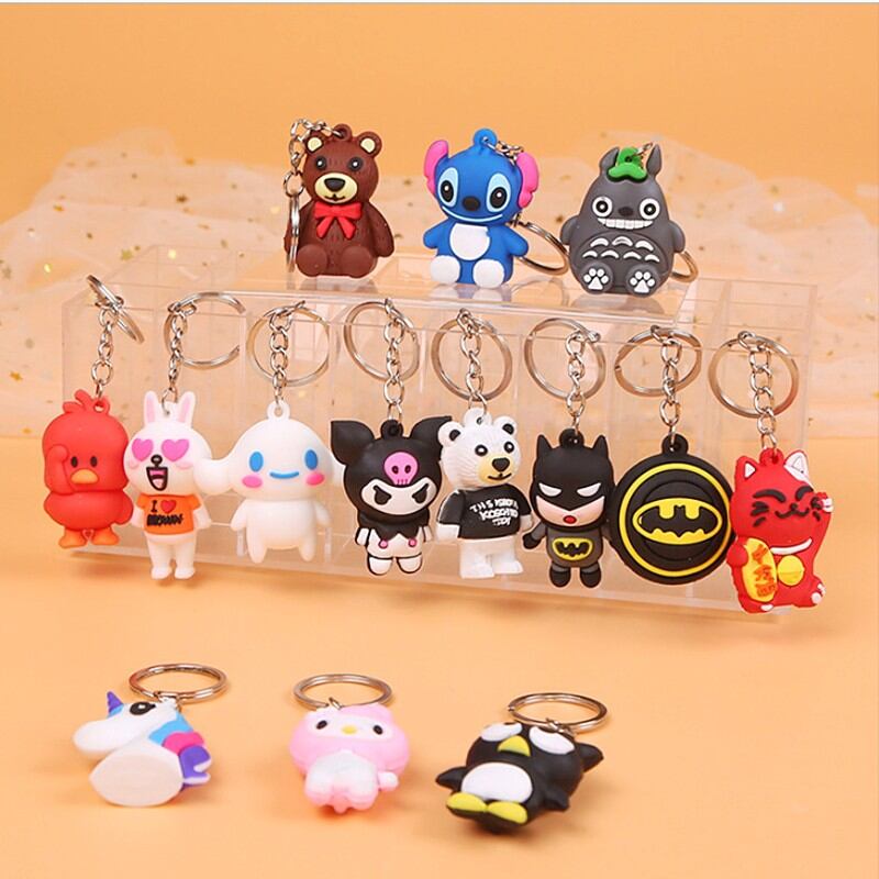 Móc khóa thời trang hoạt hình, trái cây dễ thương cute đeo balo xe máy