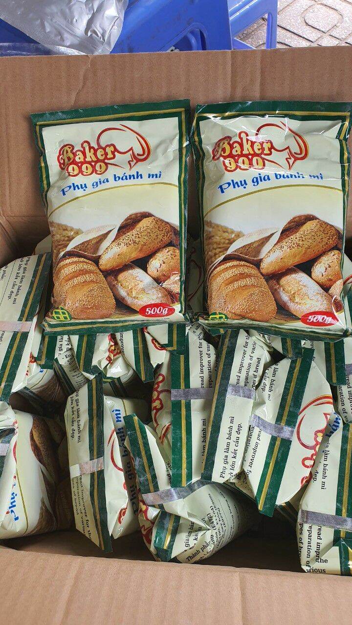 [HCM]Phụ Gia Bánh Mì Lạt - Baker 999 gói 500gram (xanh lá)