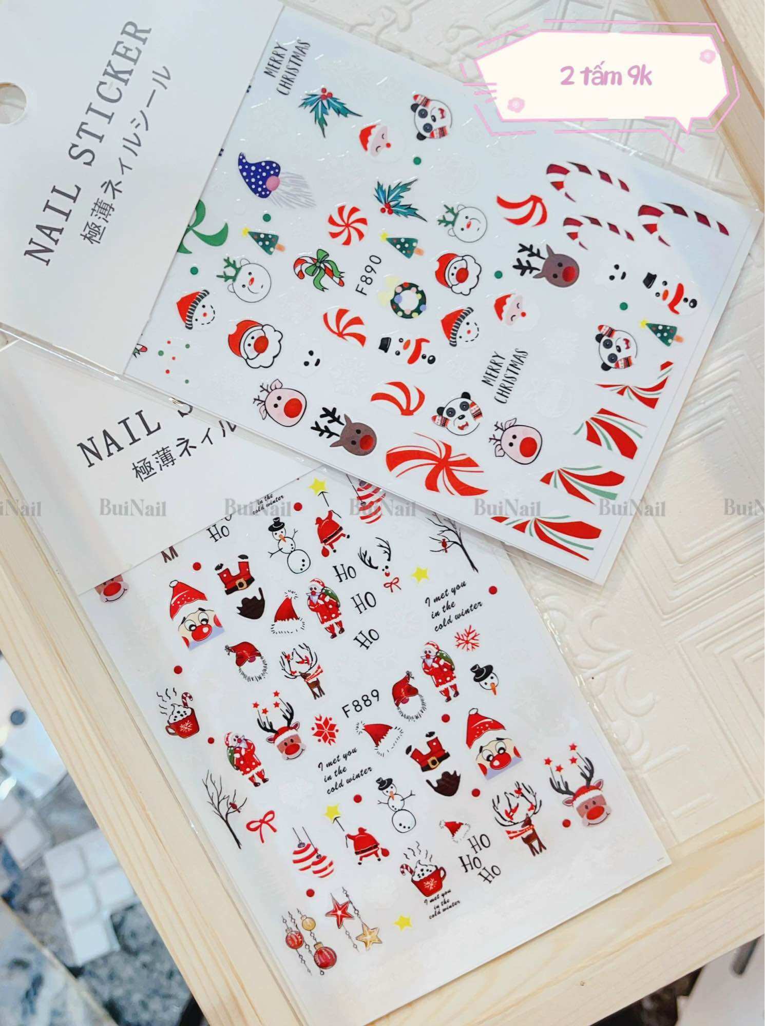 STICKER NOEL 2 TẤM /10K
