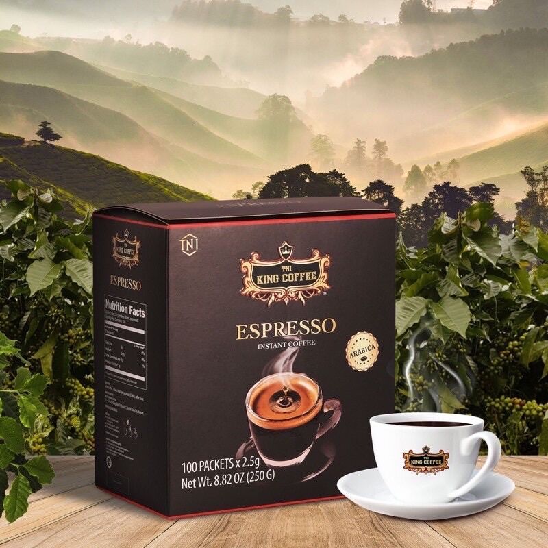 Cà Phê Hoà Tan ESPRESSO TNI King Coffee Hộp 100 Gói 2.5g
